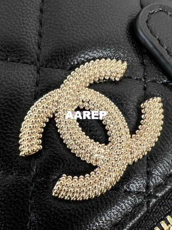 Replica Chanel Clutch with Chain Shiny Lambskin, Diamanté AP3941 5