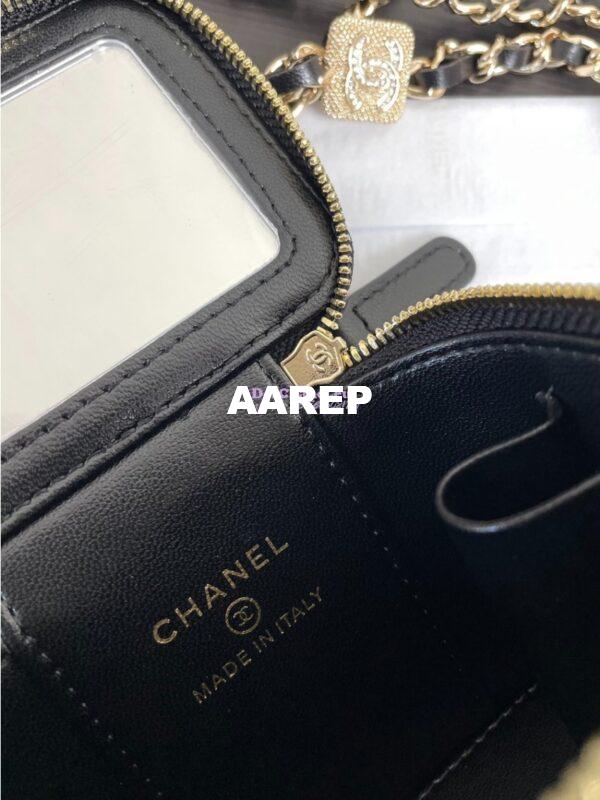 Replica Chanel Clutch with Chain Shiny Lambskin, Diamanté AP3941 7