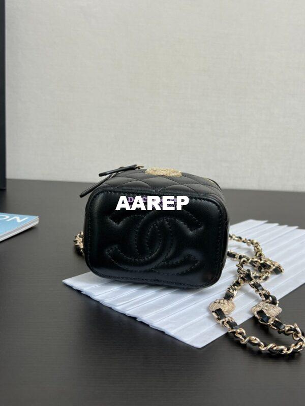Replica Chanel Clutch with Chain Shiny Lambskin, Diamanté AP3941 8