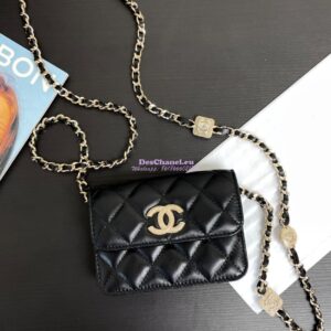 Replica Chanel 24A Clutch with Chain Lambskin, Diamanté AP4315