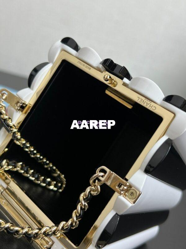 Replica Chanel 24K Popcorn Minaudiere Resin, Enamel, Imitation Pearls AS5217 7