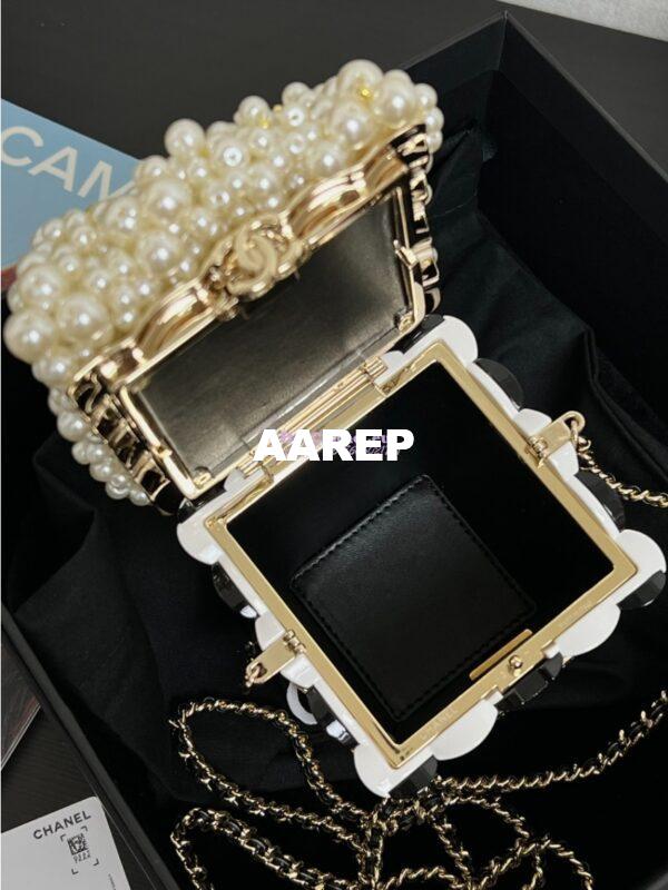 Replica Chanel 24K Popcorn Minaudiere Resin, Enamel, Imitation Pearls AS5217 8