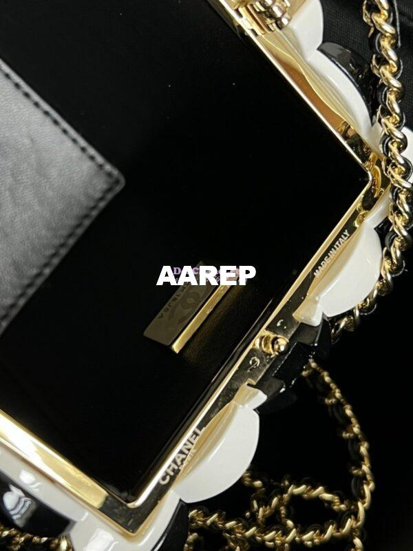 Replica Chanel 24K Popcorn Minaudiere Resin, Enamel, Imitation Pearls AS5217 9