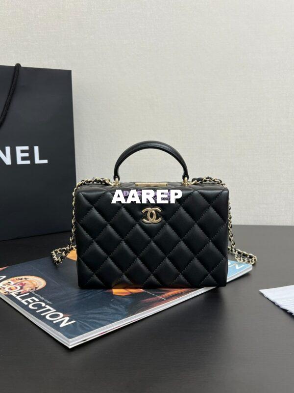 Replica Chanel Small Box Bag Lambskin AS5167 Black