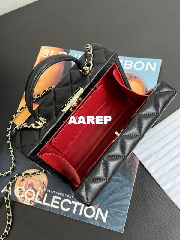Replica Chanel Small Box Bag Lambskin AS5167 Black 7
