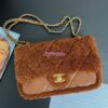 Replica Chanel 24P Limited Edition Briefcase Patent Crumpled Lambskin AS5016 Black