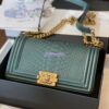 Replica Chanel Python Boy Chanel Flap Bag Ruthenium Hardware Red
