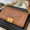 Replica Chanel Python Boy Chanel Flap Bag Ruthenium Hardware F06