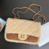 Replica Chanel 24P Flap Bag Shearling Lambskin AS5149 Black Limited Edition