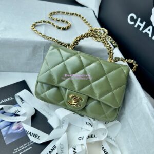 Replica Chanel Mini Flap Bag With Top Handle AS5032 Matcha 2
