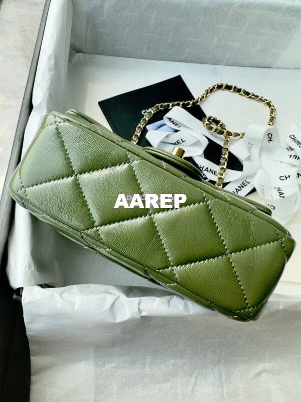 Replica Chanel Mini Flap Bag With Top Handle AS5032 Matcha 11