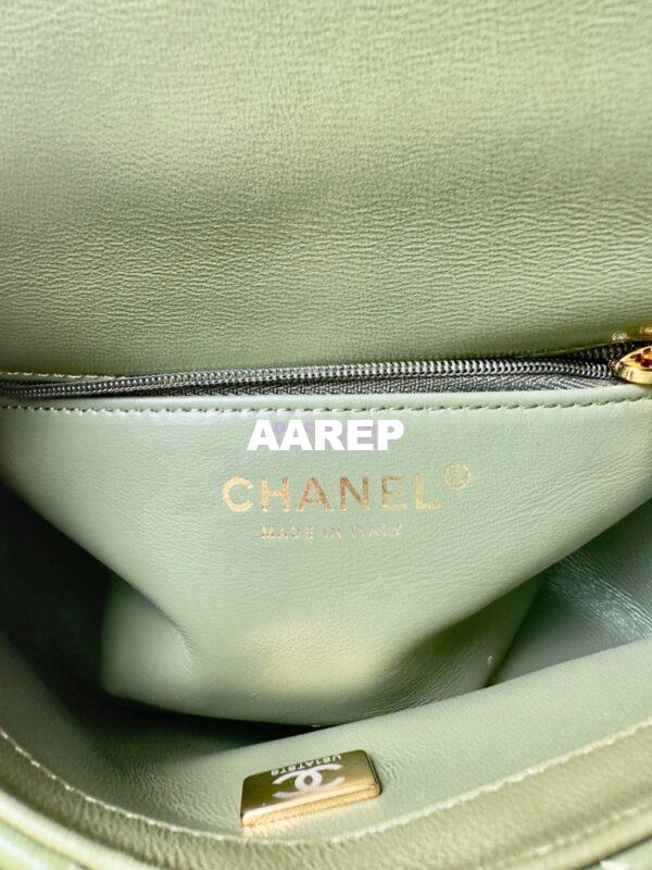 Replica Chanel Mini Flap Bag With Top Handle AS5032 Matcha 12