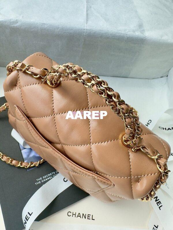 Replica Chanel Mini Flap Bag With Top Handle AS5032 Beige 4