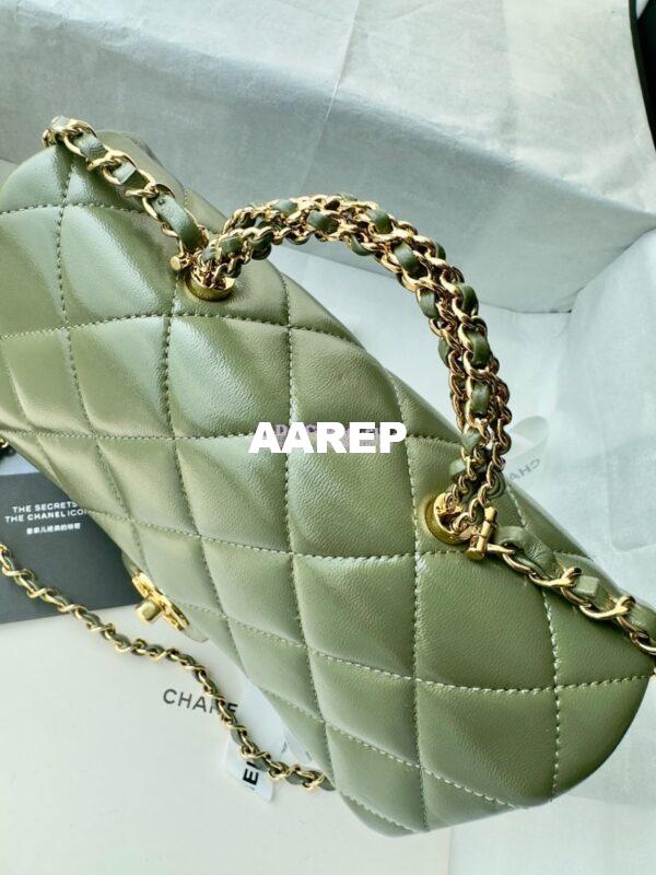Replica Chanel Mini Flap Bag With Top Handle AS5043 Matcha 6