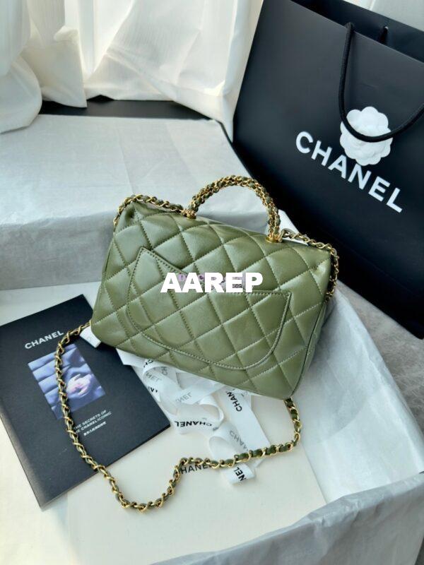 Replica Chanel Mini Flap Bag With Top Handle AS5043 Matcha 7