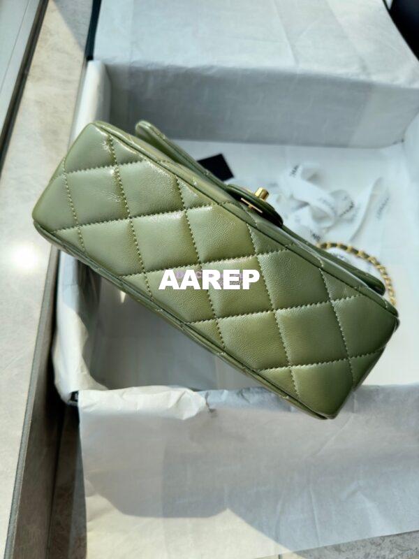 Replica Chanel Mini Flap Bag With Top Handle AS5043 Matcha 9