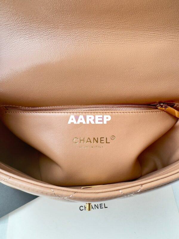 Replica Chanel Mini Flap Bag With Top Handle AS5043 Beige 9