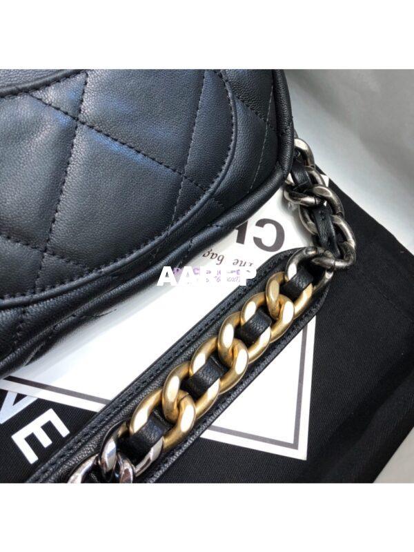 Replica Chanel 19 Waist Bag Lambskin Black AS1163 6