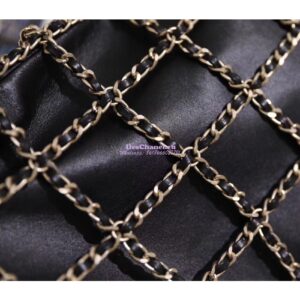 Replica Chanel Lambskin Shopping Bag AS1383 Black 2