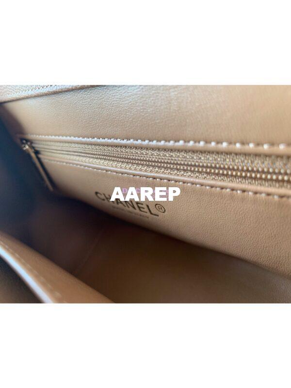 Replica Chanel Business Affinity Small Flap Bag with Top Handle A93749 Beige 8