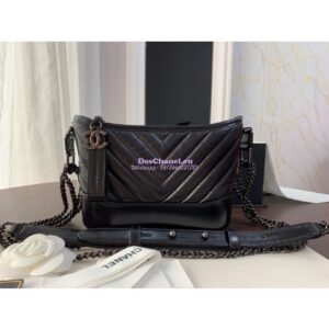 Replica Chanel Gabrielle Bag in Chevron So Black