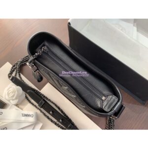 Replica Chanel Gabrielle Bag in Chevron So Black 2