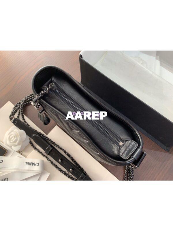 Replica Chanel Gabrielle Bag in Chevron So Black 2