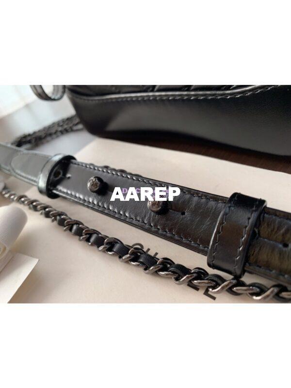 Replica Chanel Gabrielle Bag in Chevron So Black 3