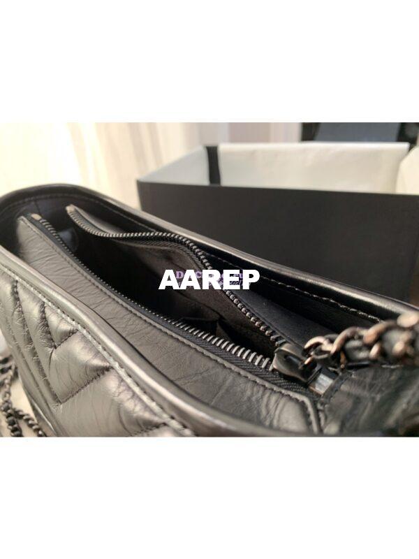 Replica Chanel Gabrielle Bag in Chevron So Black 7