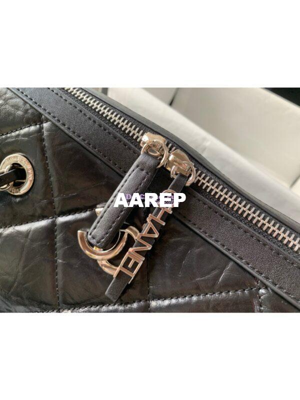 Replica Chanel Small Bowling Bag in Calfskin AS1321 Black 15