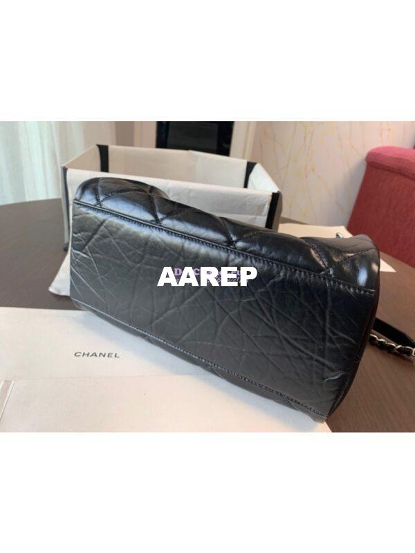 Replica Chanel Small Bowling Bag in Calfskin AS1321 Black 17
