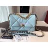 Replica Chanel 19 Large Flap Bag AS1161 Lambskin Baby Blue