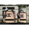 Replica Chanel CC Filigree Vanity Case Vanity Case A93343 Caviar Black