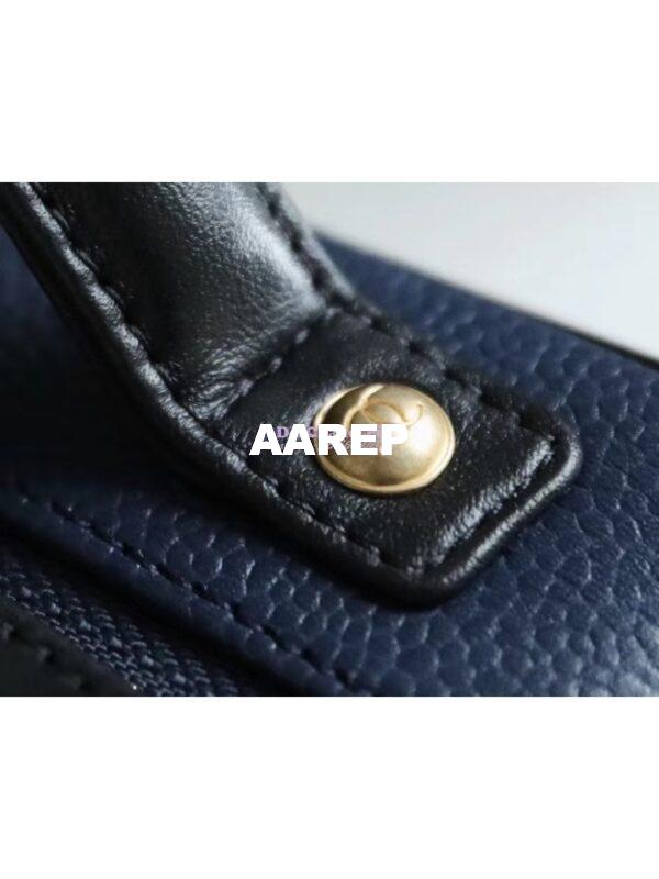 Replica Chanel CC Filigree Vanity Case Vanity Case A93343 Blue 16