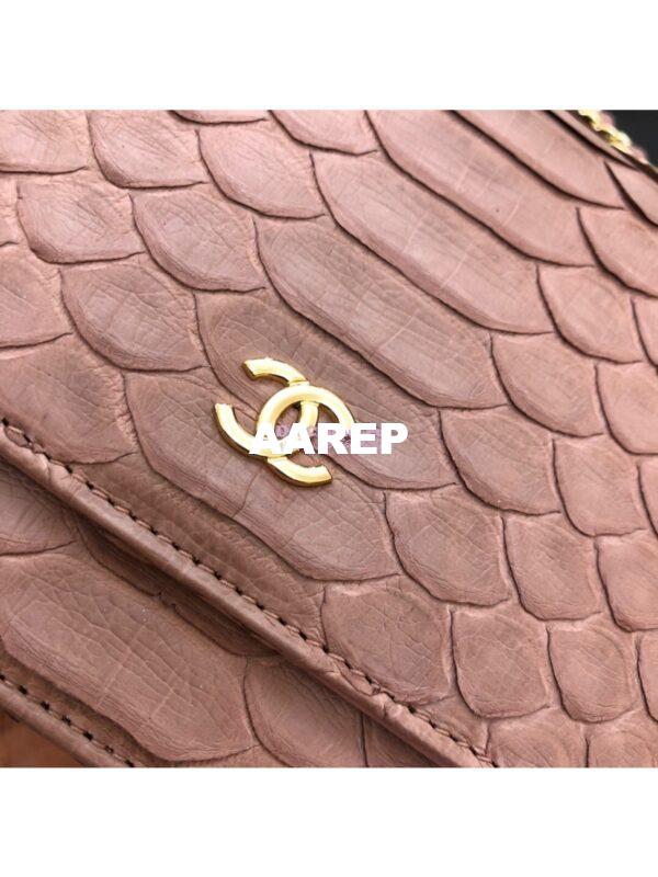 Replica Chanel Classic Wallet On Chain WOC in Python Leather 33814 C10 2