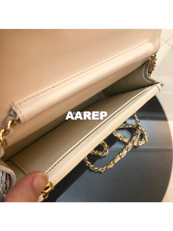 Replica Chanel Classic Wallet On Chain WOC in Python Leather 33814 C09 7