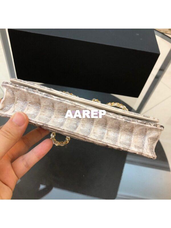 Replica Chanel Classic Wallet On Chain WOC in Python Leather 33814 C09 9