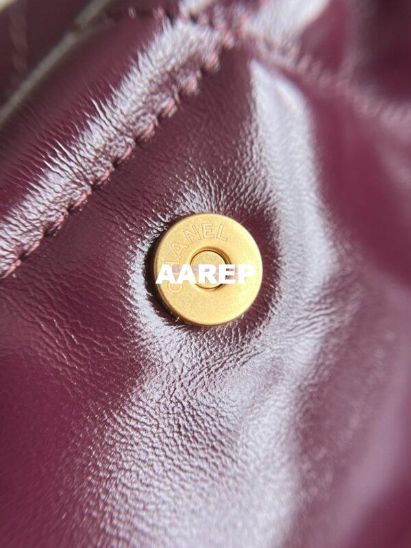 Replica Chanel 22 Handbag Shiny Calfskin & Gold Metal AS3260 AS3261 Dark Burgundy 27