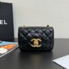 Replica Chanel Mini Shopping Bag Shiny Agen Calfskin AS4416 Grey