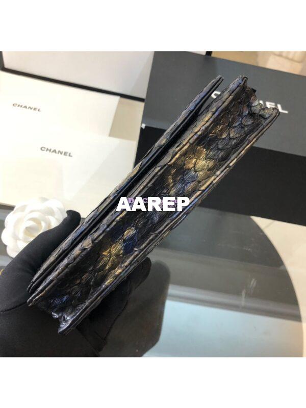 Replica Chanel Classic Wallet On Chain WOC in Python Leather 33814 C06 5