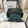 Replica Chanel Classic Wallet On Chain WOC in Python Leather 33814 Pink