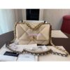 Replica Chanel 19 Small Flap Bag AS1160 Lambskin Black 2