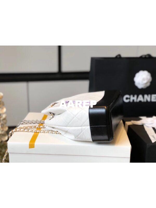 Replica Chanel Gabrielle Backpack A94485 White Black 8