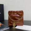 Replica Chanel 24P Mini Flap Bag Shiny Lambskin AS5026 Black
