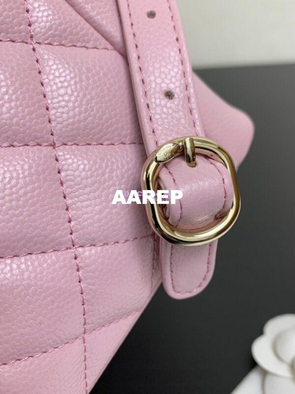 Replica Chanel Grained Shiny Calfskin Small Backpack AS3787 Light Pink 5