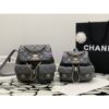 Replica Chanel New 23A SLG Lambskin Small Vanity With Chain and Top Handle Bag AP2198 All Black 2