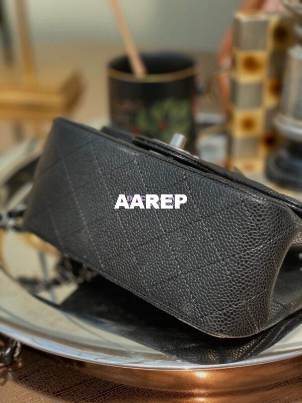 Replica Chanel Quilted Mini Classic Flap Bag Classic Caviar Black 10