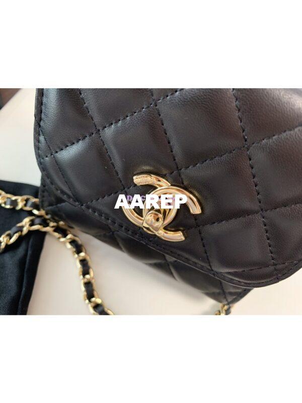 Replica Chanel Small Trendy CC Clutch With Chain A81633 Black 2