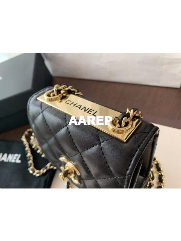 Replica Chanel Small Trendy CC Clutch With Chain A81633 Black 3