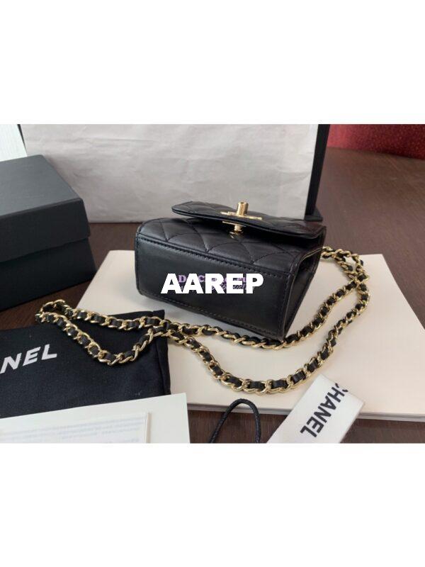 Replica Chanel Small Trendy CC Clutch With Chain A81633 Black 5